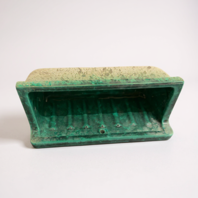 Vintage sphinx zeepbakje kleur: Groen