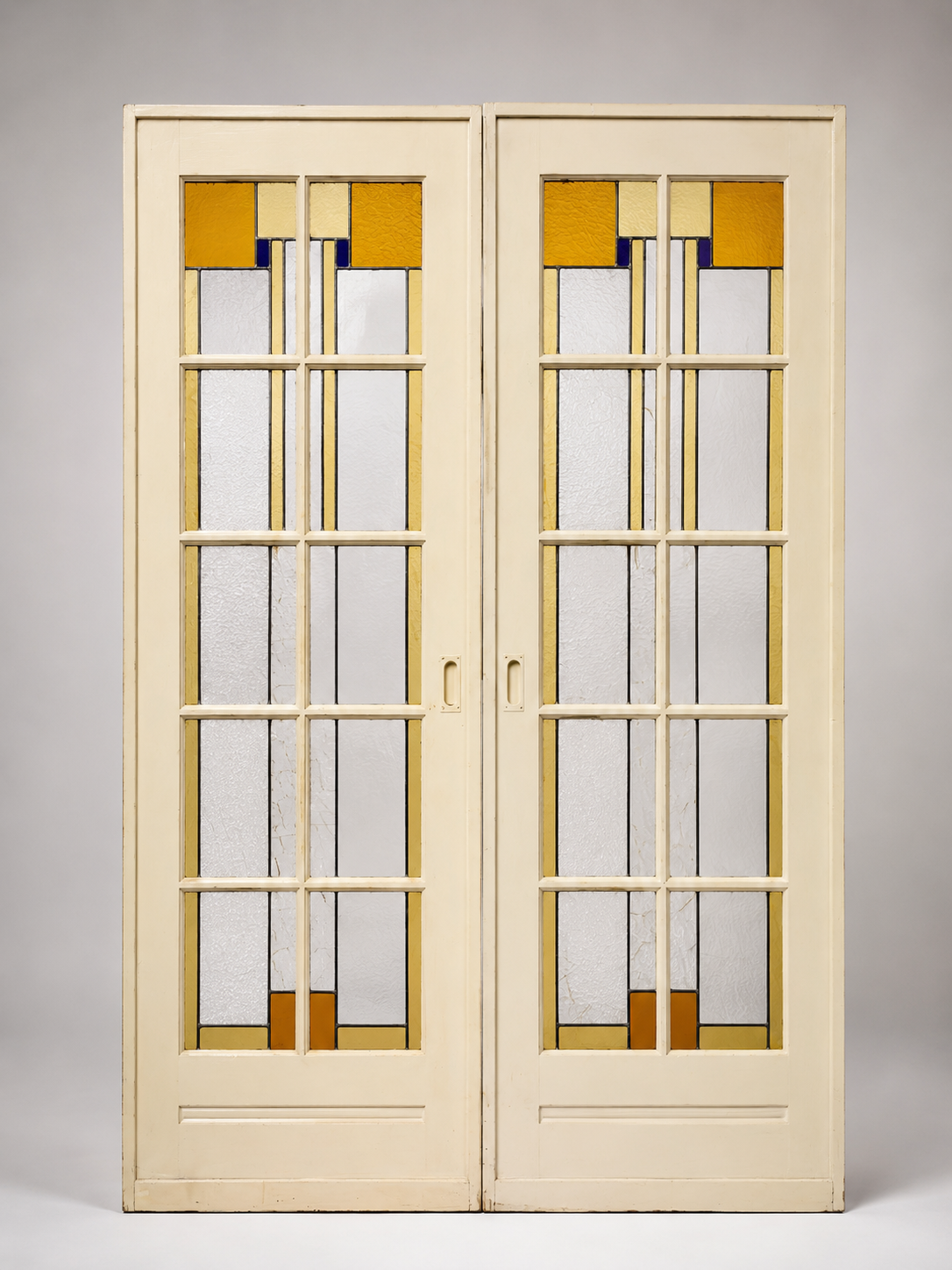 Antieke glas in lood schuifdeuren | 155,5 x 212 cm | Artikelnummer 5406 8 be18f5e1 abb1 472e 9623 760e9119828f 1