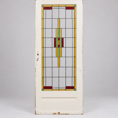 Antieke glas in lood deur | 82,2 x 209,5 cm | Artikelnummer 5416