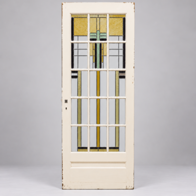Antieke glas in lood deur | 89 x 208 cm | Artikelnummer 5417